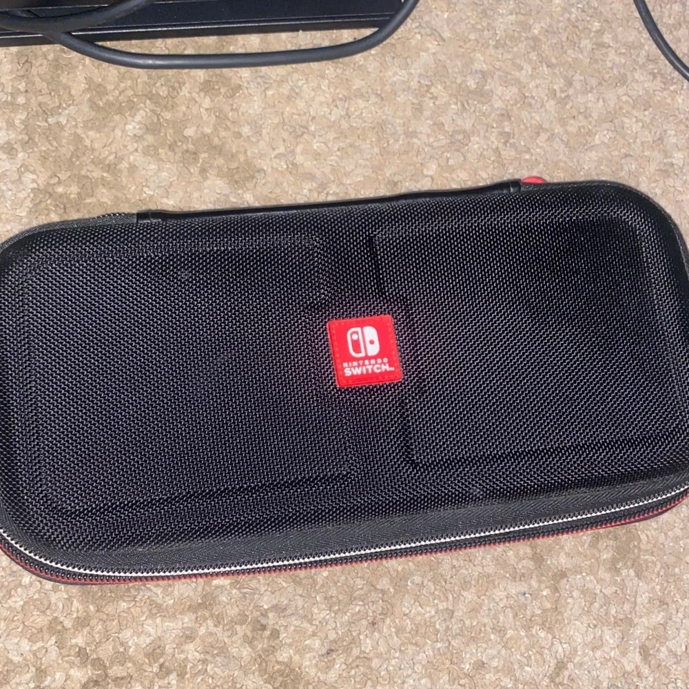 Nintendo Switch with Neon Red and Blue Joy-Con